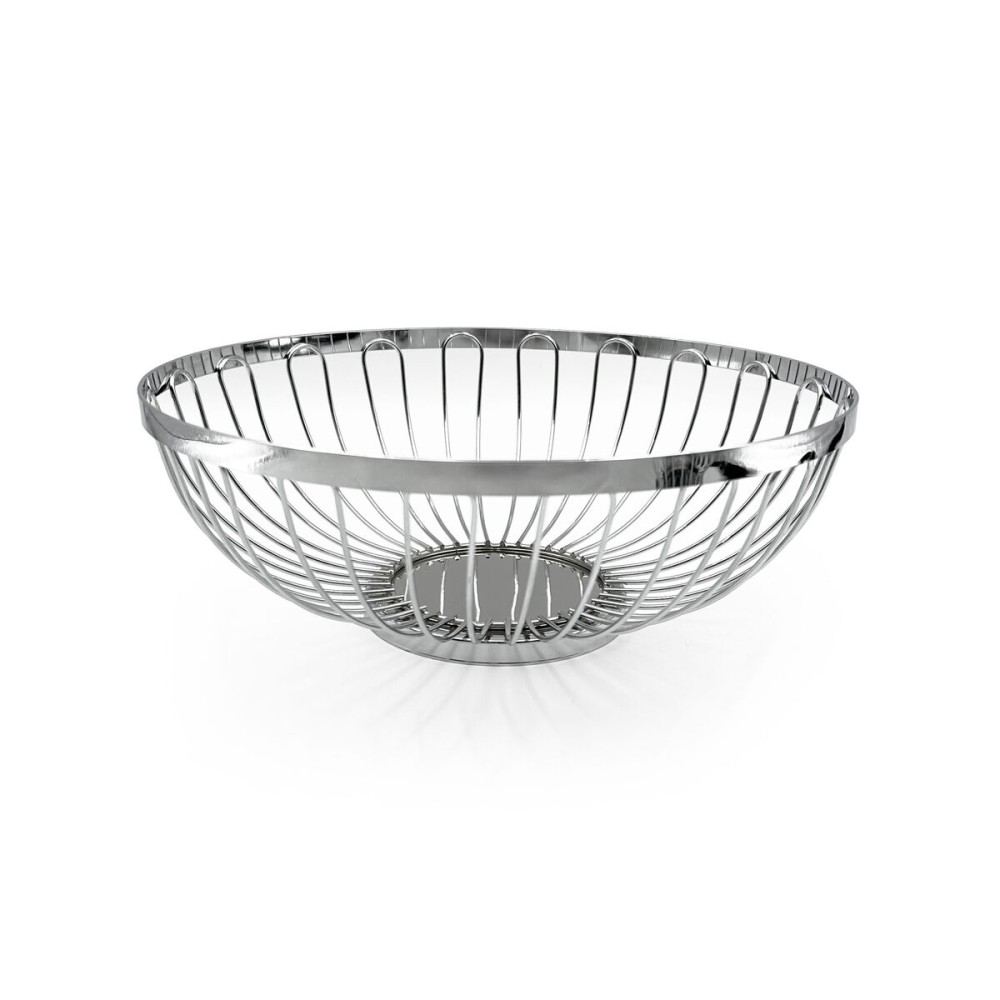 Brotkorb My Bar Silberfarben Metall 25,5 x 9,5 cm (12 Stück)