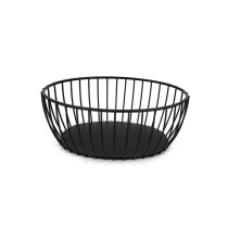 Brotkorb My Bar Schwarz Metall Oval 20 x 15 x 8 cm (12 Stück)