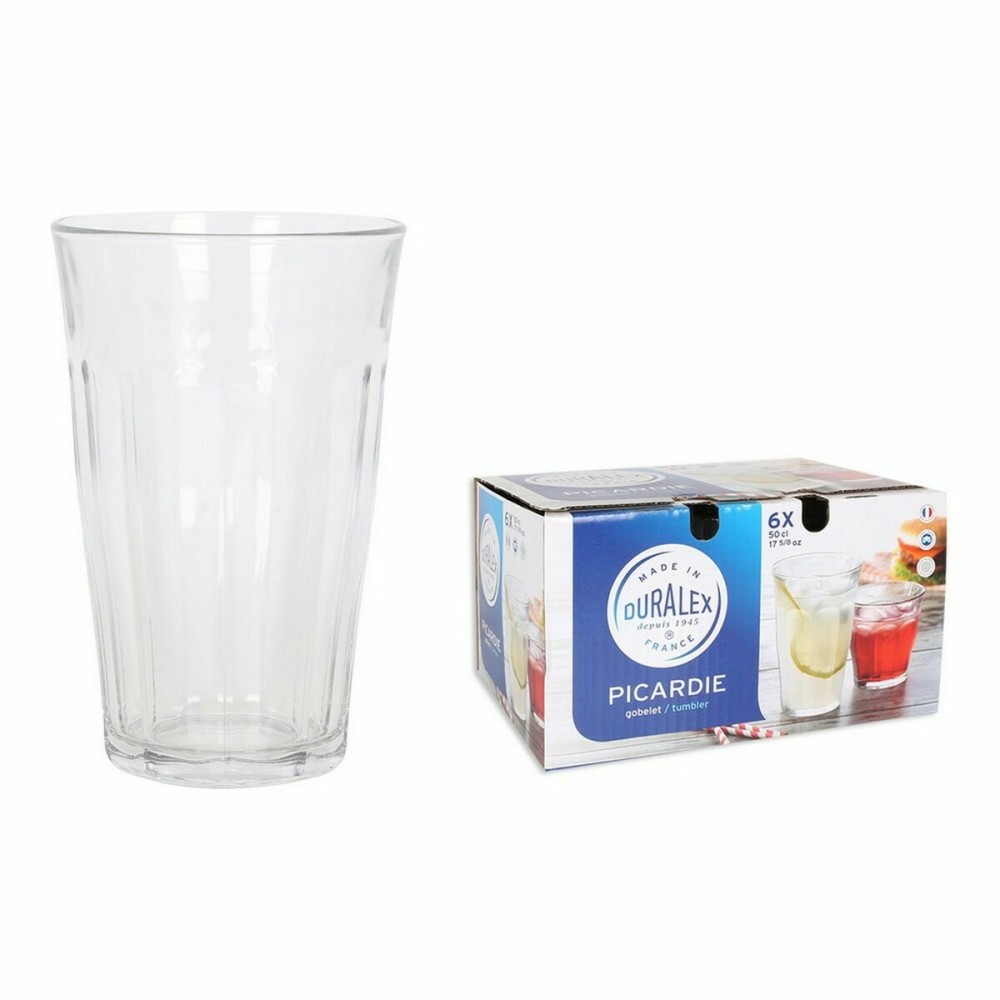 Set of glasses Duralex Picardie Transparent 500 ml 6 Pieces (4 Units)