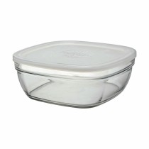 Square Lunch Box with Lid Duralex FreshBox 3 L 23 x 23 x 9 cm (4 Units) 