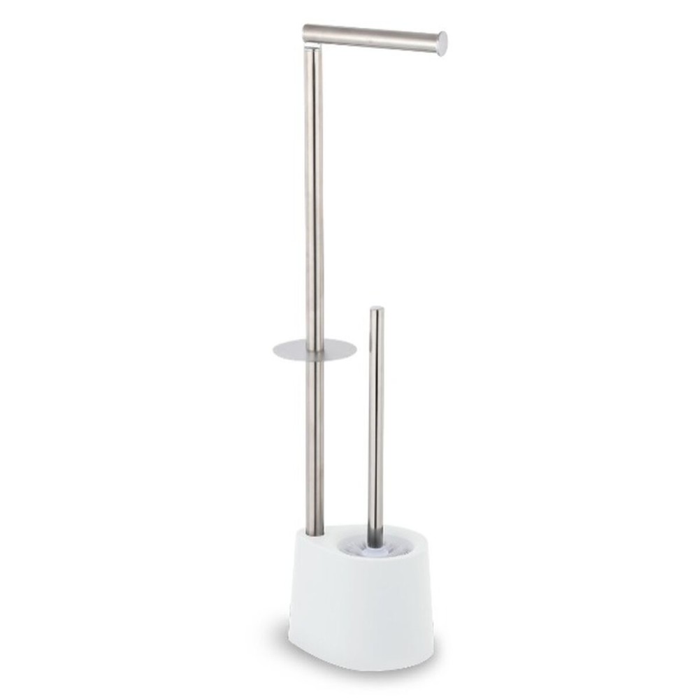 Dérouleur papier toilette avec pot à balai Confortime Acier 66 x 22 cm (4 Unités)