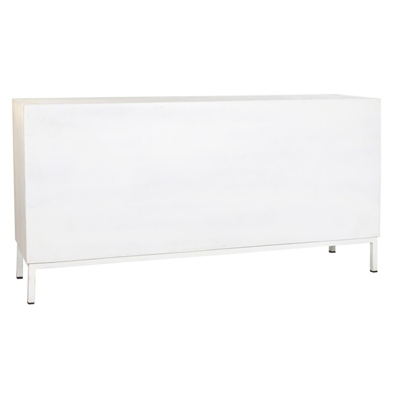 Buffet DKD Home Decor Métal Blanc Bois de manguier (152 x 40 x 77 cm)