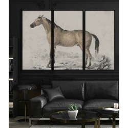 Bild DKD Home Decor Pferd (180 x 4 x 120 cm)