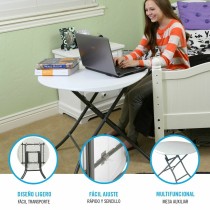 Table Piable Lifetime Blanc Ronde Acier Plastique 83 x 73,5 cm