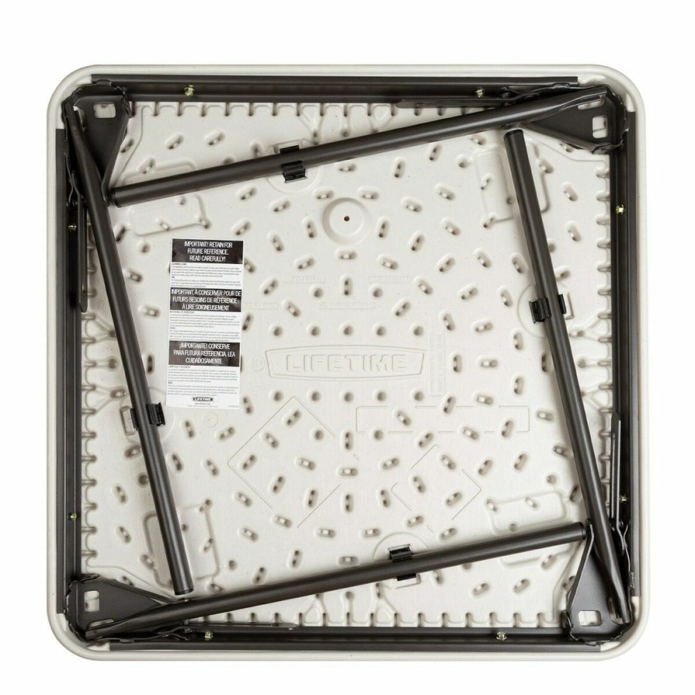 Table pour enfant Lifetime Pliable Blanc Acier Plastique 61 x 61 x 53,5 cm