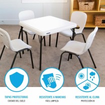 Table pour enfant Lifetime Pliable Blanc Acier Plastique 61 x 61 x 53,5 cm