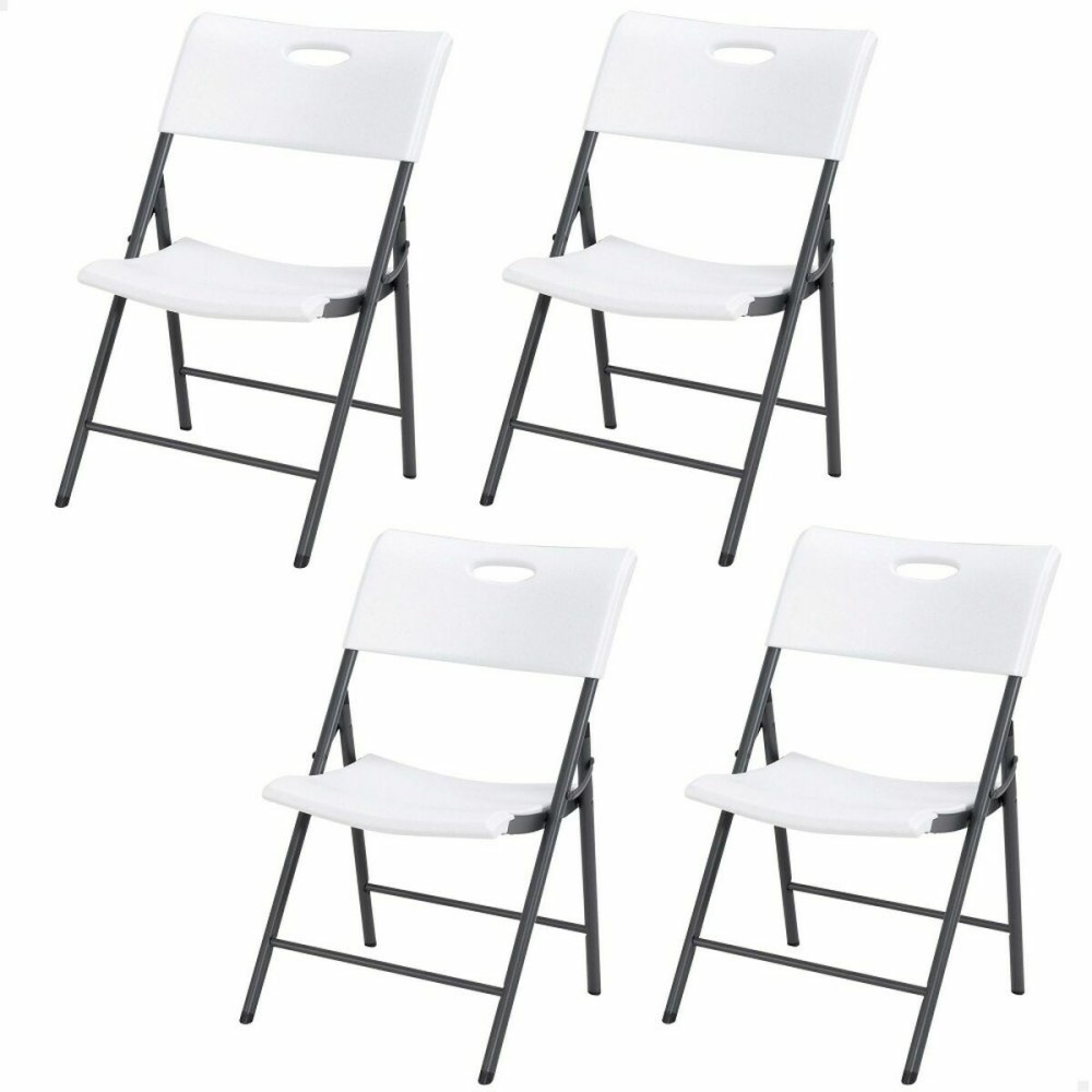 Chaise Pliante Lifetime Blanc 4 Unités 50 x 58 x 83 cm