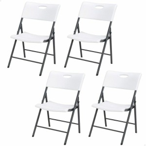 Chaise Pliante Lifetime Blanc 4 Unités 50 x 58 x 83 cm