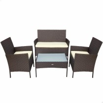 Garden furniture Aktive Rattan Black 4 Pieces