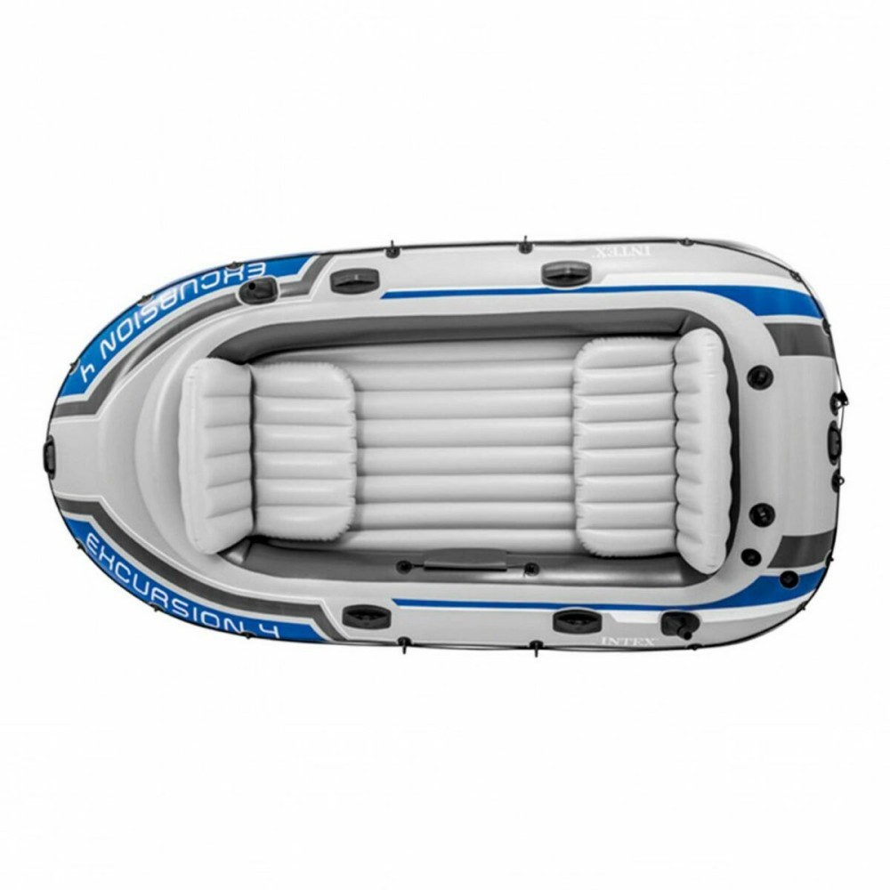 Aufblasbarer Boot Colorbaby 4 menschen Blau Weiß