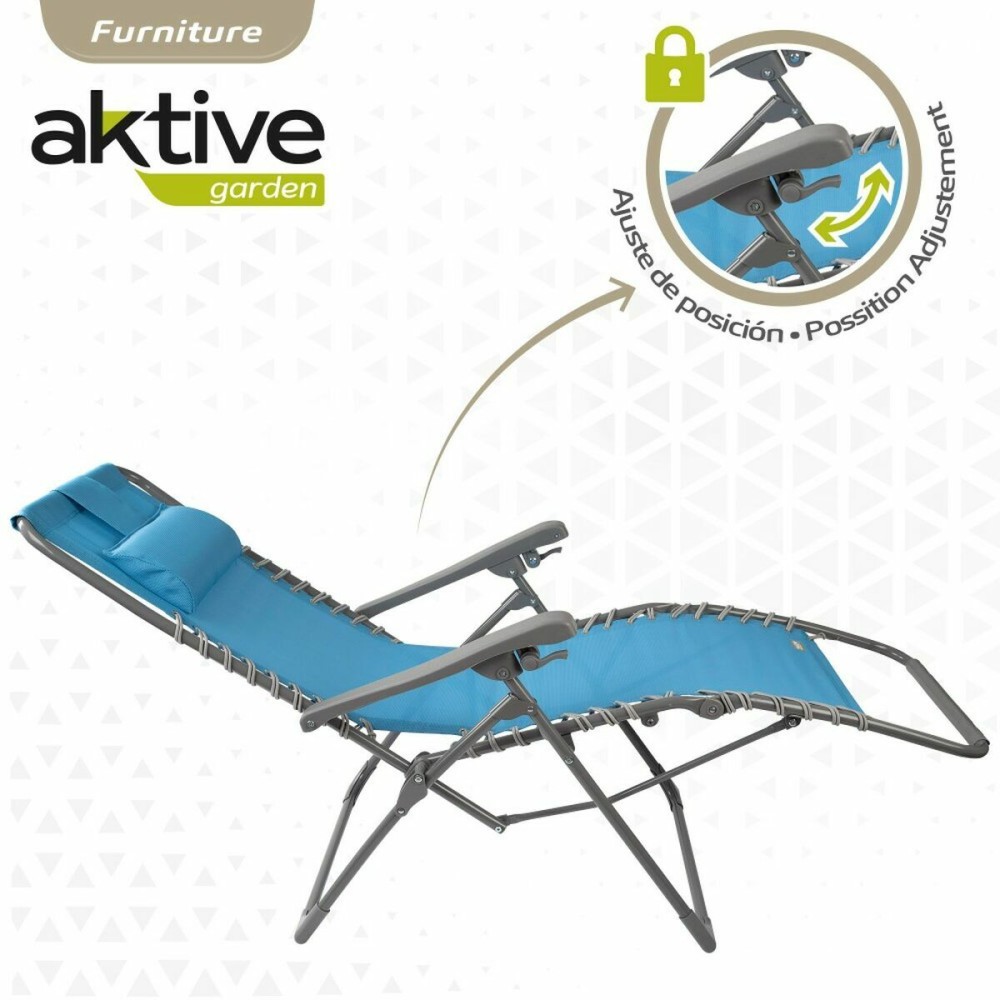Solseng Aktive Blau Textilene 160 x 52 x 76 cm
