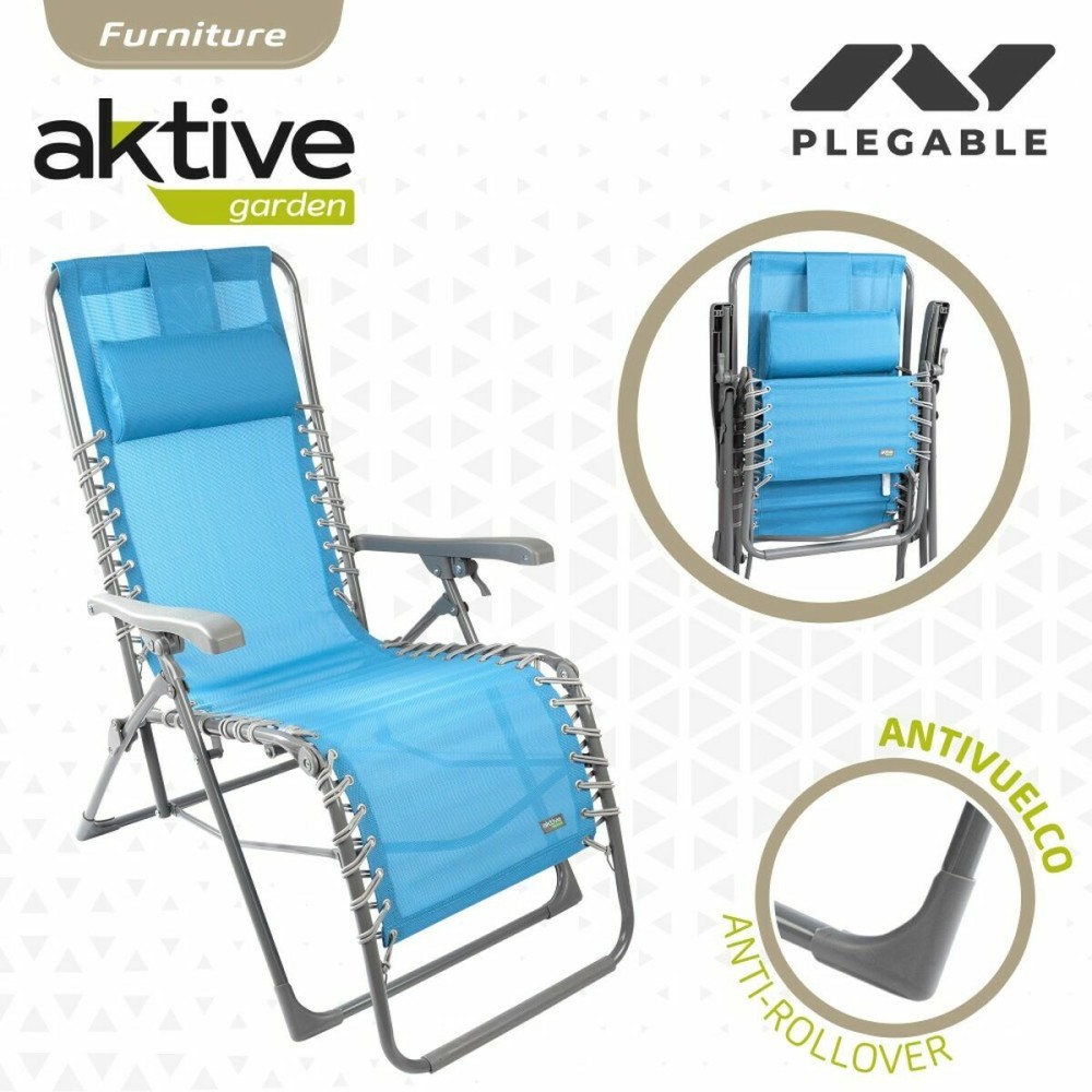 Solseng Aktive Blau Textilene 160 x 52 x 76 cm