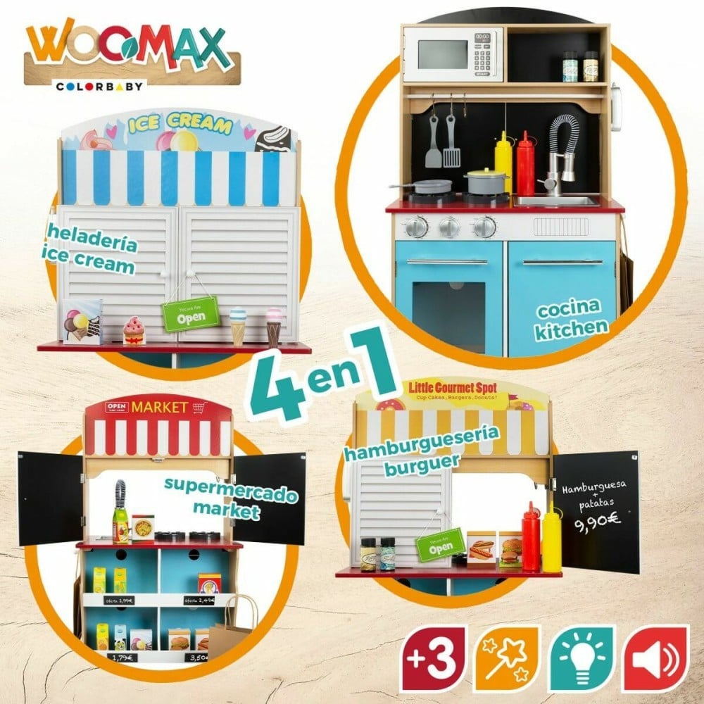 Cuisinière jouet Woomax Glace 60 x 40 x 109 cm
