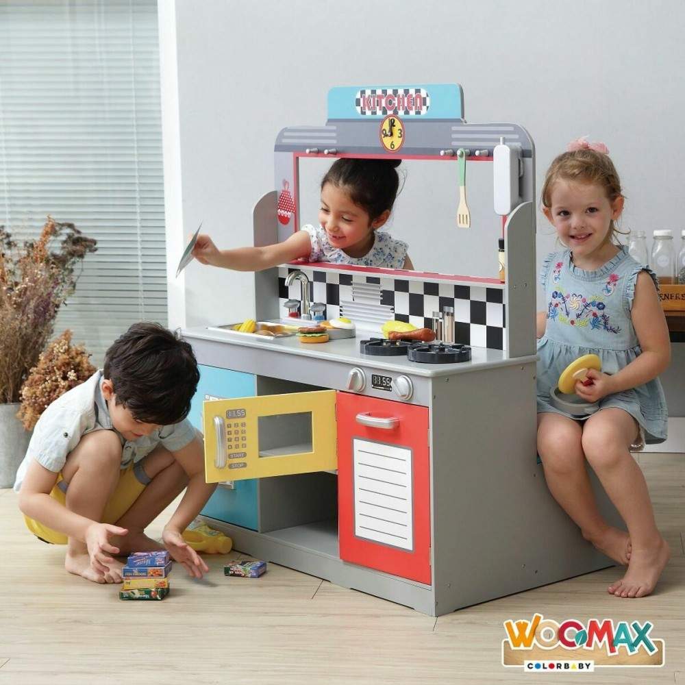 Cuisinière jouet Woomax Bois 90 x 58 x 104 cm
