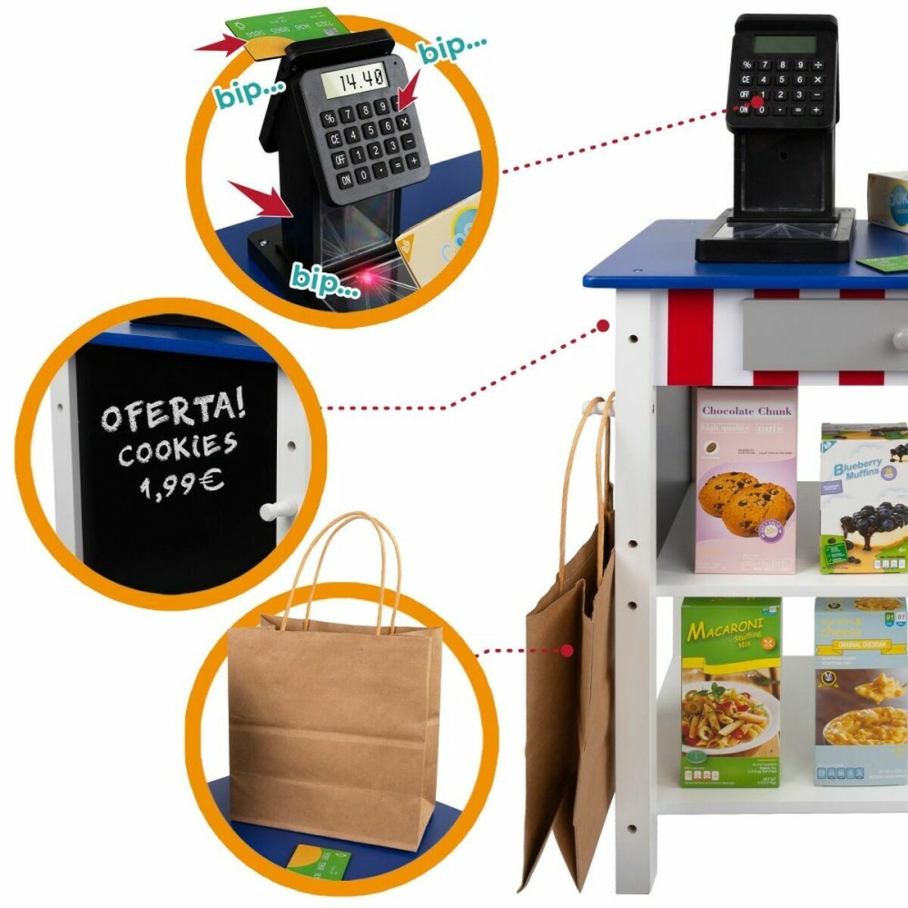 Toy Supermarket Woomax 48 x 70 x 30 cm 28 Pieces