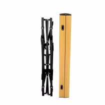 Folding Table Aktive 90 x 70 x 57 cm Camping Black Brown Aluminium