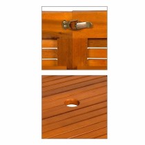 Expandable table Aktive Acacia Extendable Oval 200 x 100 x 74 cm