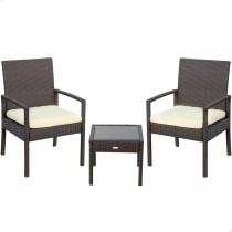 Table Set with 2 Armchairs Aktive 54,5 x 56 x 79 cm