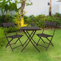 Tisch-Set mit 2 Stühlen Aktive karriert 60 x 72 cm
