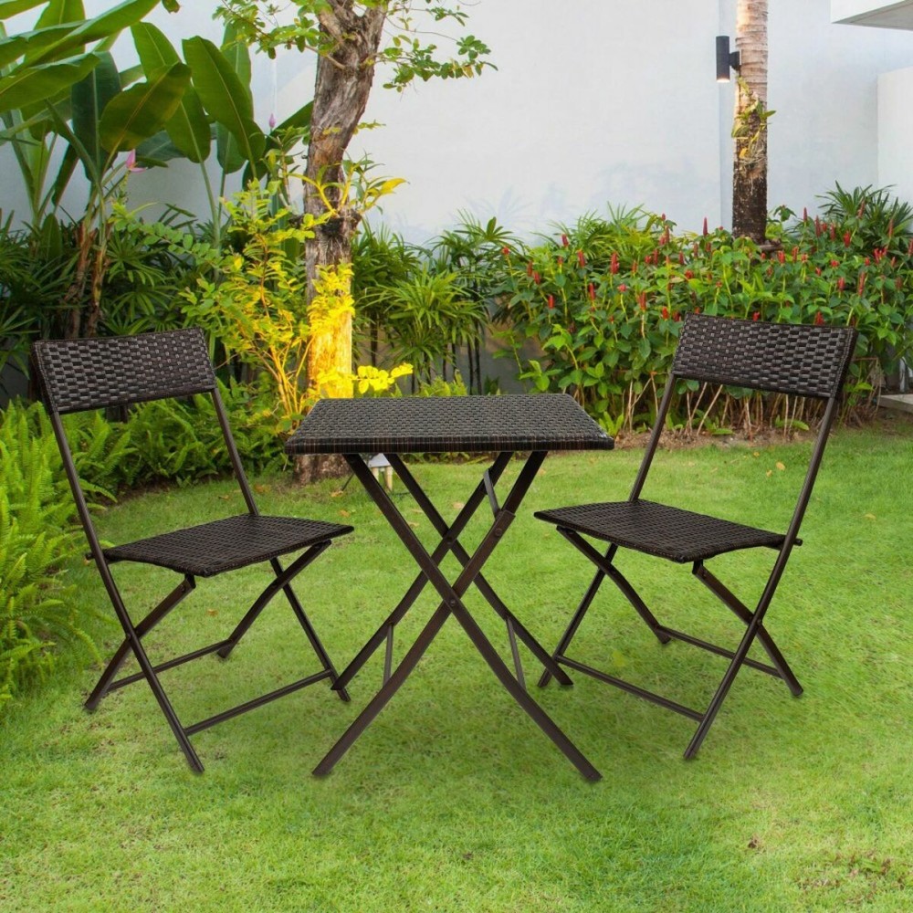 Ensemble Table + 2 Chaises Aktive Carré 60 x 72 cm