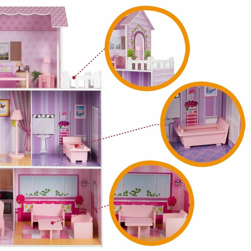 Maison de poupée Woomax 14 Pièces