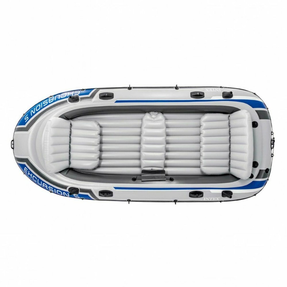 Aufblasbarer Boot Colorbaby Blau Weiß 5 menschen
