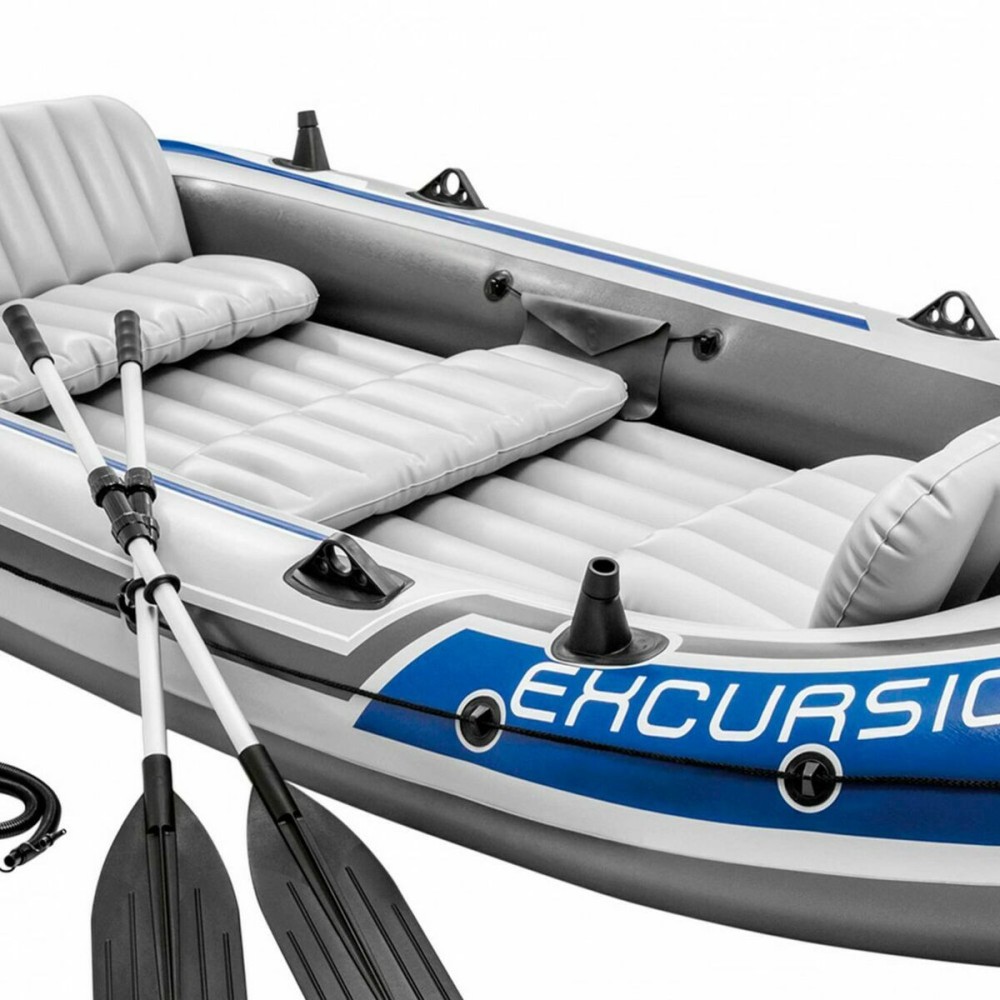 Aufblasbarer Boot Colorbaby Blau Weiß 5 menschen