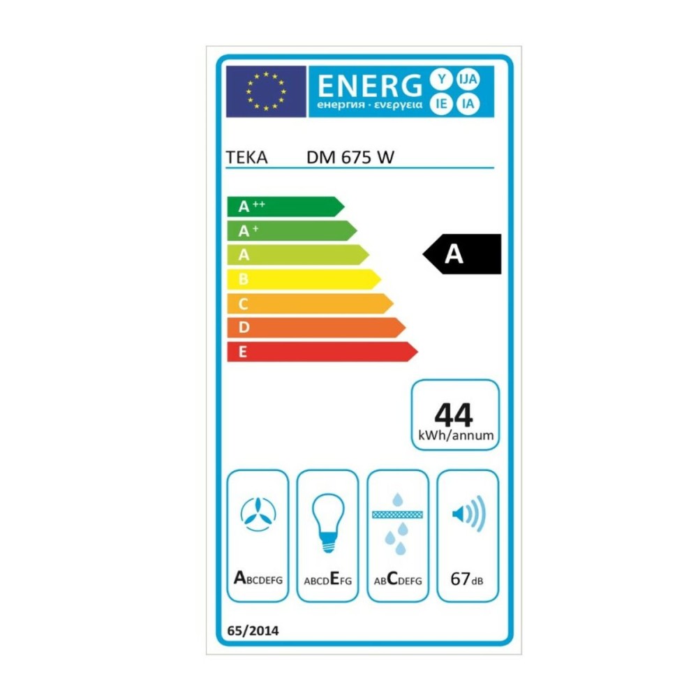 Hotte standard Teka 40476230 60 cm 603 m3/h 67 dB 278W Blanc