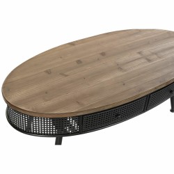 Centre Table DKD Home Decor Brown Black Metal Fir 120 x 58 x 42 cm