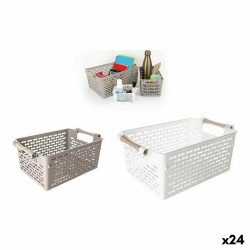 Panier Multi-usages Confortime Bois 26 x 18,5 x 12 cm (24 Unités)