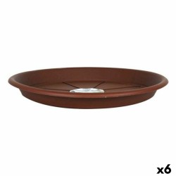 Sous-pot Green Time 55623 Marron (6 Unités) (Ø 32 cm)