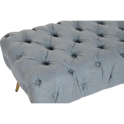 Hocker DKD Home Decor   103 x 46 x 42 cm Blau Gold Metall