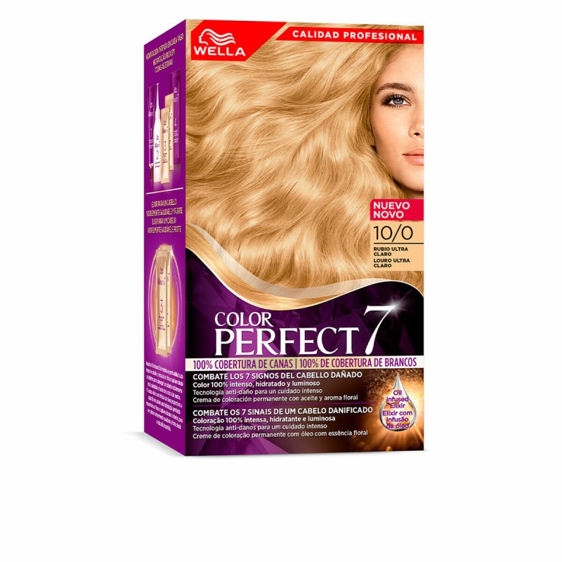 Teinture permanente Wella Color Perfect 7 Cheveux gris 60 ml