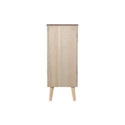 Chest of drawers DKD Home Decor Golden Light brown Wood Paolownia wood MDF Wood Scandi 45 x 40 x 100 cm 42 x 40 x 100 cm