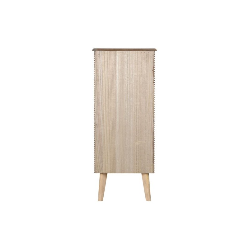 Chest of drawers DKD Home Decor Golden Light brown Wood Paolownia wood MDF Wood Scandi 45 x 40 x 100 cm 42 x 40 x 100 cm