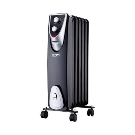 Radiateur EDM Black Edition Noir/Gris 1000 W