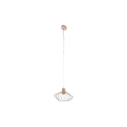 Ceiling Light DKD Home Decor 34 x 34 x 21 cm Silver Black Grey Pink Metal White 50 W 60 W Pinewood