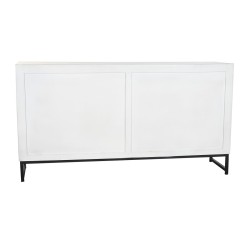 Sideboard DKD Home Decor Ceramic Grey White Mango wood (150 x 38 x 80 cm)