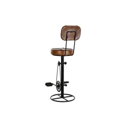 Stool DKD Home Decor Brown Black Metal 45 x 45 x 118 cm