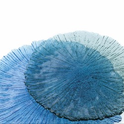 Assiette plate Quid Mar de Viento Bleu verre (Ø 32 cm) (Pack 6x)