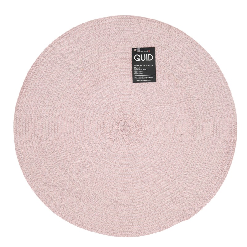 Set de table Quid Vita Peoni Rose Plastique 38 cm (Pack 12x)