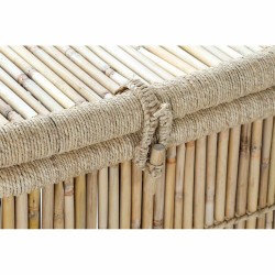 Basket set DKD Home Decor Natural Rope Bamboo (46 x 46 x 55 cm)