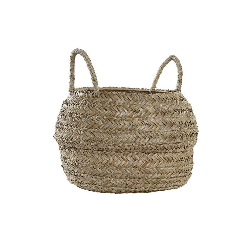 Panier décoratif DKD Home Decor Naturel Herbier marin Boho 40 x 40 x 30 cm