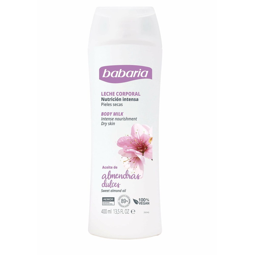 Lait corporel nourrissant Babaria Huile d'Amandes 400 ml
