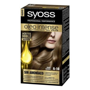 Teinture permanente Syoss Olio Intense Sans ammoniaque Nº 6,10 Blond foncé