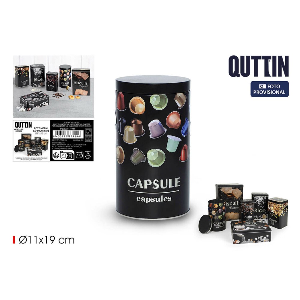 Metalldose Quttin Capsules (12 Stück)