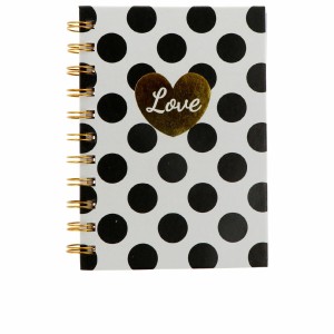 Carnet de Notes Inca Noir Amour Blanc A6
