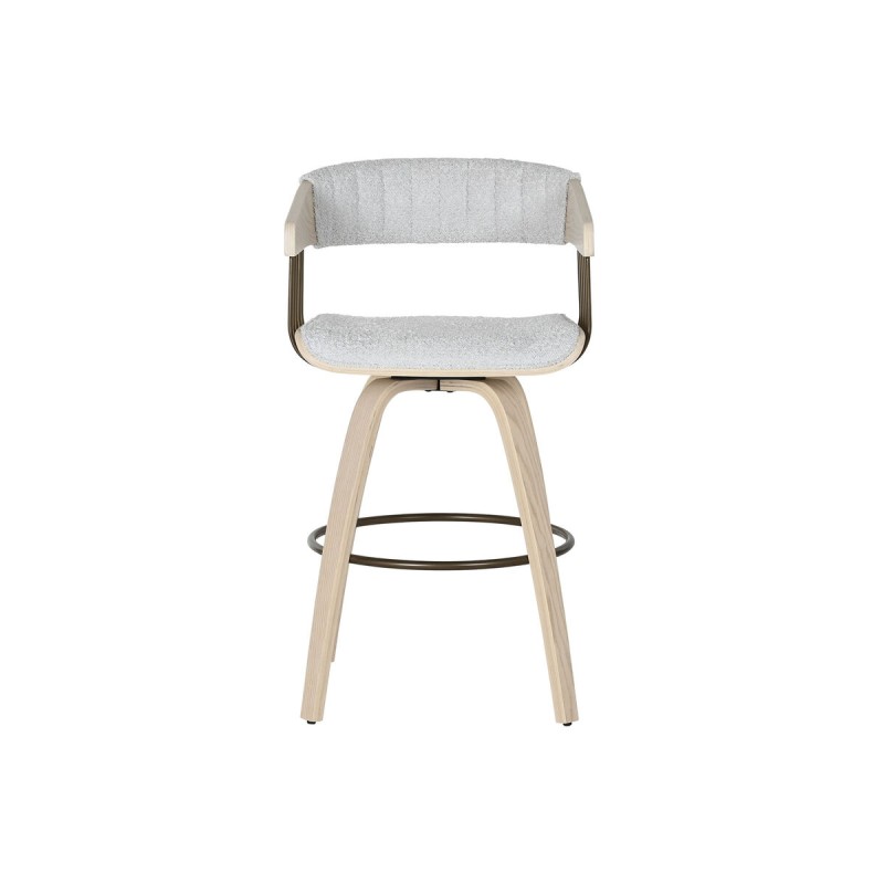 Dining Chair Home ESPRIT Grey Polyester Wood 51 x 55 x 91 cm