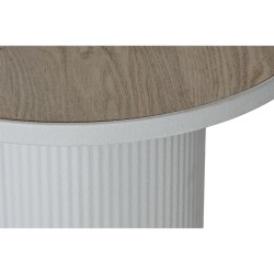 Side table Home ESPRIT White Metal MDF Wood 46 x 46 x 56 cm