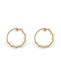 Ladies' Earrings Shabama Shima Brass gold-plated 4 cm
